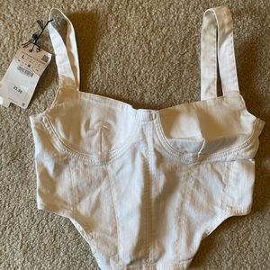 NWT Zara Corset Top size L